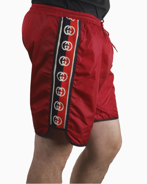 Shorts Gucci Original Nylon Vermelho Masculino